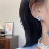 Zir*****pal flower earrings summer sweet small fresh ear buckle niche design sense fashionable versatile earrings women