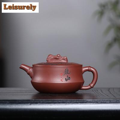 140ml Vintage Yixing Purple Clay Teapot Handmade Pot Raw Ore Dračí krev Písek Bahenní konvice s filtrem Zisha Tea Set Dodávky