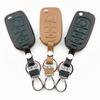 Leather Car Remote Key Case Cover Shell Fob For Fiat Tipo Toro Freedom 500X Doblo Argo Nuovo Grazie Remote Shell Accessories
