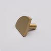 Modern Solid Brass Furniture Pulls Quarter Half Moon Handles for Kitchen Cabinets Glass Drawer Knobs Bedroom Outdoor Exterior