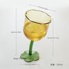 Ins Niedlicher Schiefköpfiger Blumenbecher Kreativer Bunter Außerirdischer Kelch Vintage Französischer Stil Personalisierter Champagnerkelch