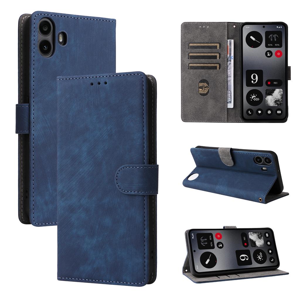 Dla Nothing CMF Phone 1 Skórzane Etui Portfel Blokujący RFID Pokrowiec na Telefon