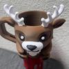 Reindeer Ice Cream Pint Holder with Spoon Slot Thermal Protection Cup Coaster Animal Shape Christmas Ice Cream Cup Holder