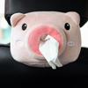 Auto Cartoon Tissue Box Creative 3D Cute Animal Car Hanging Paper Napkin Tissue Box For Car Interior Home Office Accessories