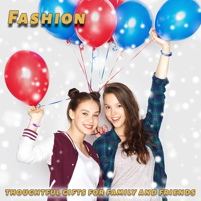 Waterproof ID Rubber Bracelets 14 Count - Silicone Rubber Wristbands for Events (14 Mix Color)