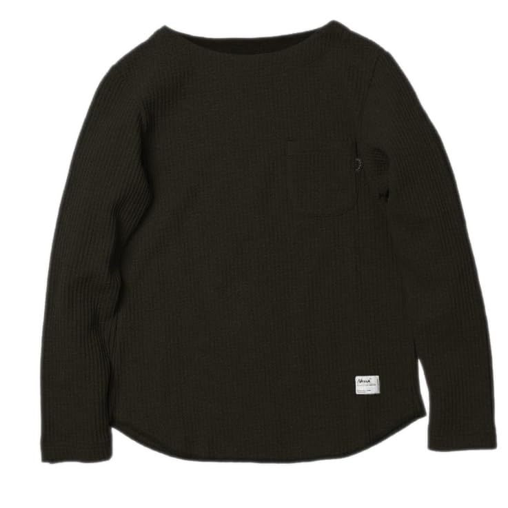 

Eco Hybrid Waffle Boat Neck Long Sleeve Tee WM Size Black [NANGA] (Women s) чорний