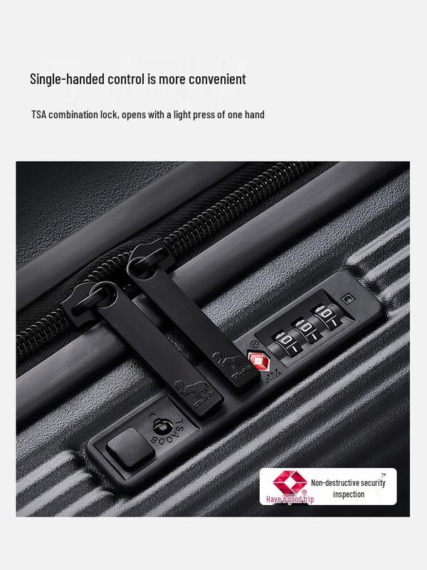 OIWAS Pioneer Series 24-inch Checked Suitcase