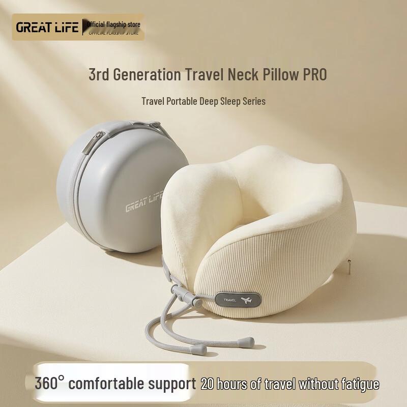 Portable Memory Foam U-shaped Neck Pillow