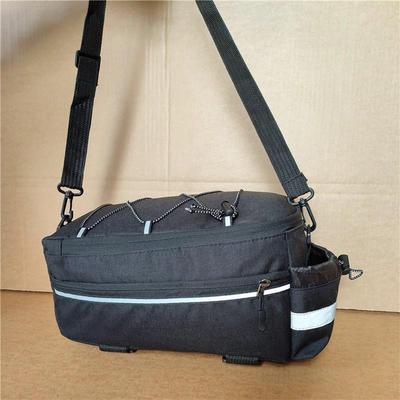 Insulated Polyester Mountain Bike Rear Rack Bag: Single Pannier and Cycling Gear Storage.