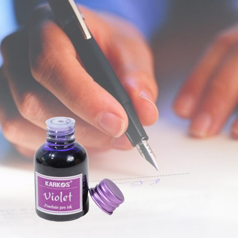 1 Bottle Pure Colorful 20ml Fountain Pen Ink Refilling Ink Stationery School High Quality Calligraphy Writing Fountain Ink