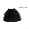 Petticoat Lightweight Flower Girl Crinoline Underskirt Soft Yarn Elastic Waist Boneless Skirt