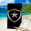 Shield With Star Emblem Printed Beach Towel, Super Soft Microfiber, Perfect Gift Birthday, for Pool, Beach, Travel, for family and friends
