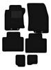 Black Velour Floor Mats For: Nissan X-Trail III T32 FL 7 Seats (2017-2021)