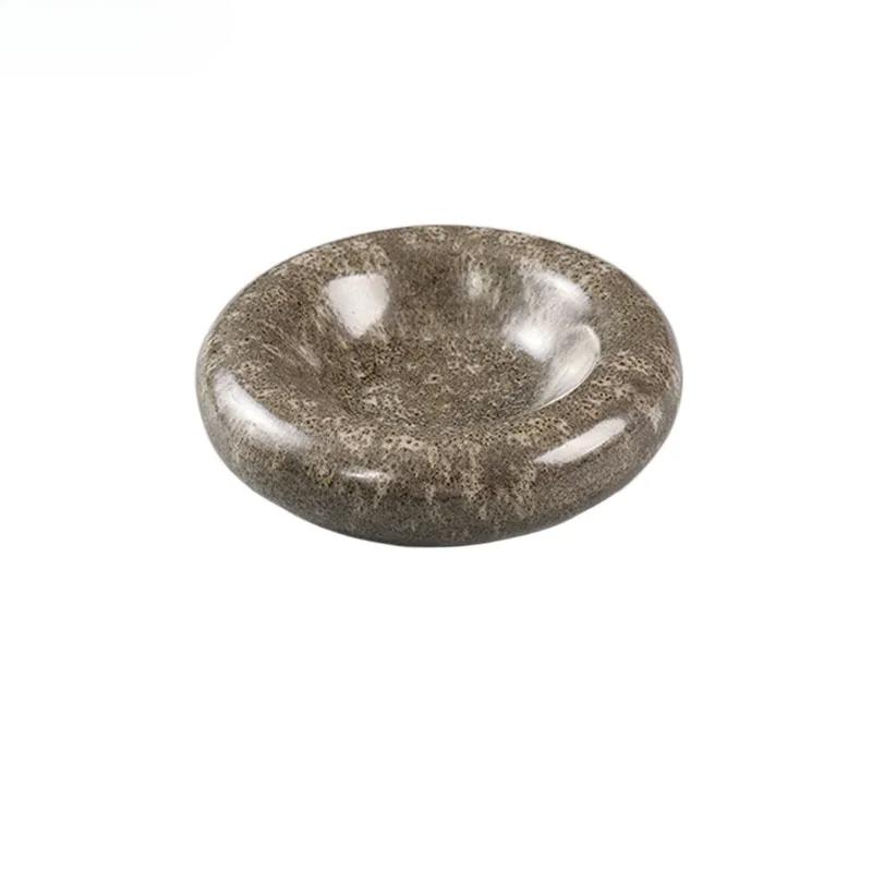 Creative Double Layer Ceramic Dinner Plate Insulation Plate Thick Soup Plate Sushi Dessert Plates Restaurant Specialty Tableware