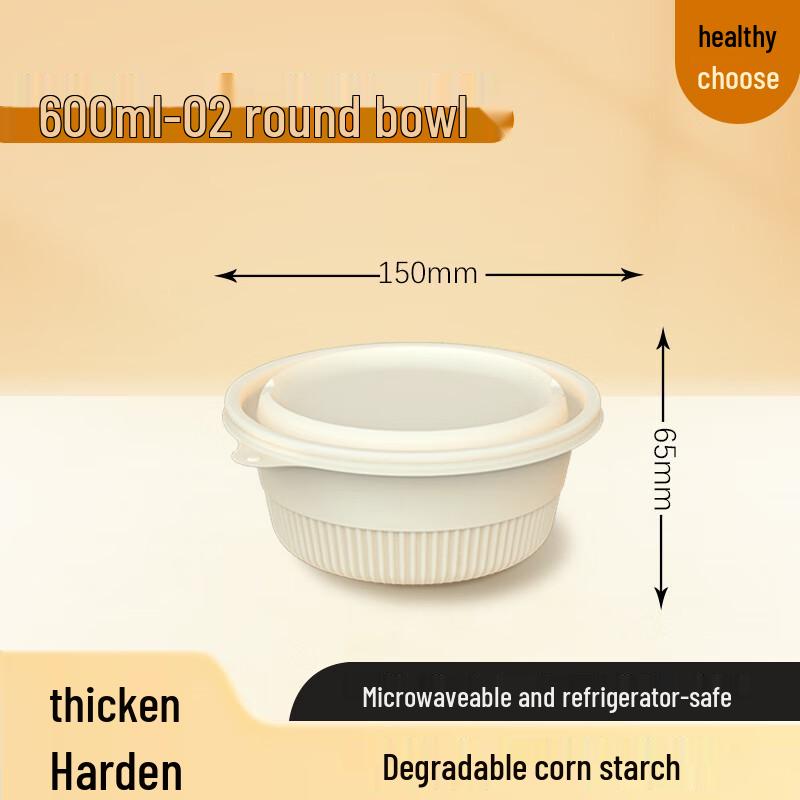 

Biodegradable Corn Starch Takeaway Bowls