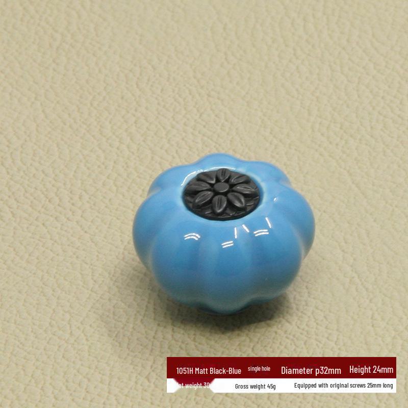 Χρωματιστές Κεραμικές Λαβές Κολοκύθας για Μοντέρνα Κινέζικα Ντουλάπια και Συρτάρια