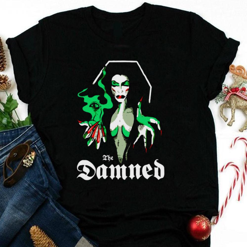 The Damned Vampira  Short Sleeve Cotton Black Unisex All size Shirt Unisex T-Shirt M