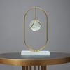 Clear Crystal Ball with Stand, Light Luxury Crystal Sphere for Gift, Gold Art Deco for Photography Ornaments, Bookcase, Wedding, Party