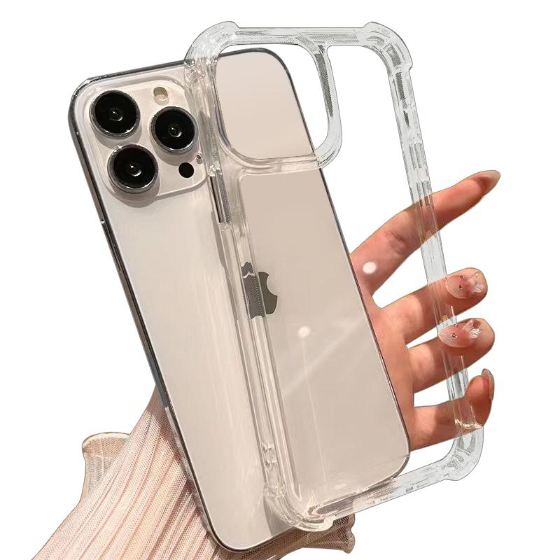 

Роскошный модный противоударный силиконовый прозрачный чехол для телефона Apple iPhone 15 13 11 14 Pro Max 12 Mini XR XS 6 7 8 Plus SE аксессуары For iPhone 13
