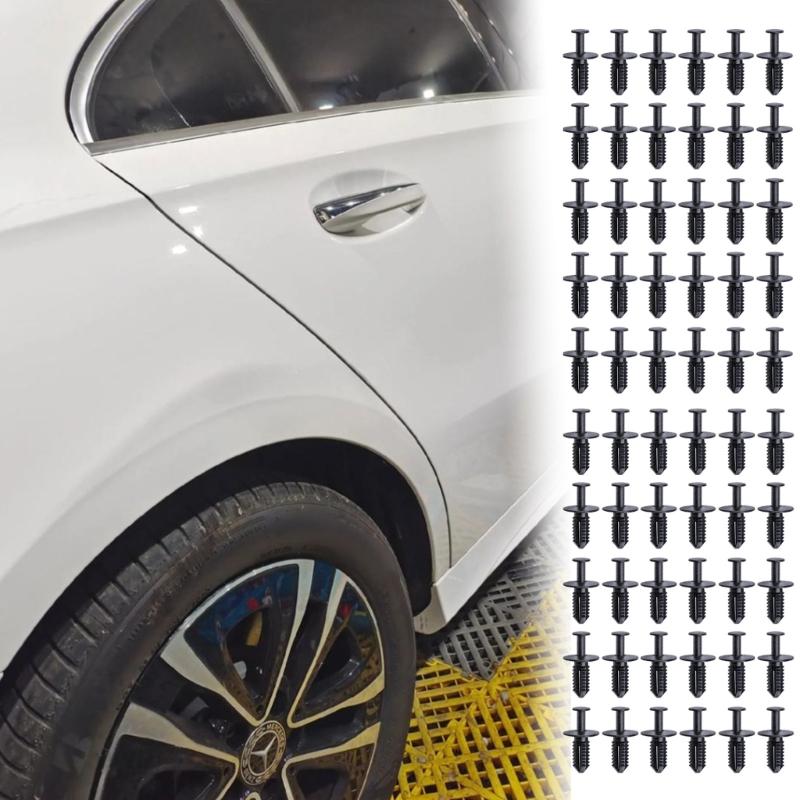 100pcs Bumper Fastener Fixed Clamp A1249900492 1249900492 for C Class Wheel Mudguard Trim Clips Rivet Auto Accessories