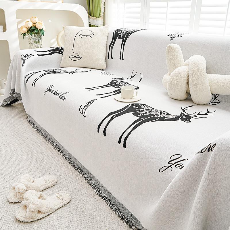 Cartoon Creative Chenille Sofa Towel High-Grade Non-Slip Sofa Cover Universal Cover Four Seasons Universal Dustproof Cover Cloth