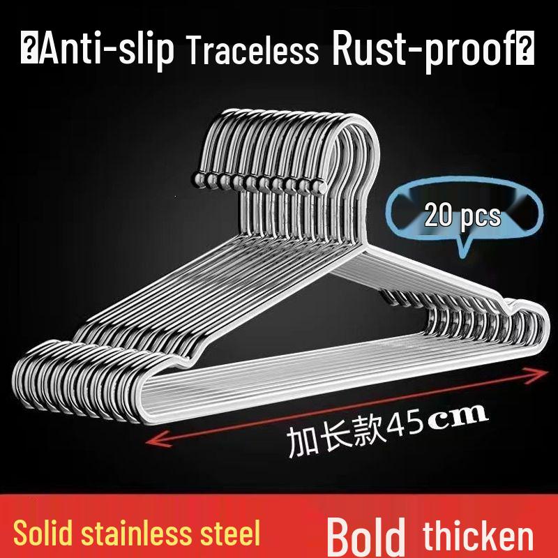 Stainless Steel Thickened Clothes Drying Rack & Hanger