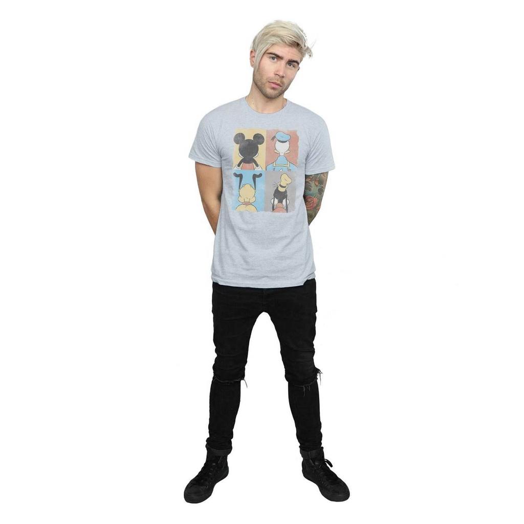 Disney Mens Mickey Mouse Four Backs T-Shirt