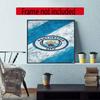 Manchester City 5D Diy Diamond Painting Round Diamond Diy Frameless Holiday Artwork Suitable For Home Office Wall Decoration
