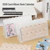 2026 Multifunctional Loose-Leaf Desktop Calendar with Memo Sections and Mushroom Buckle