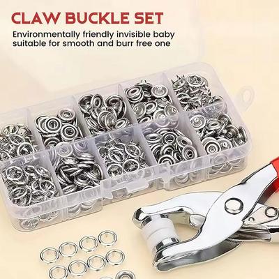 100sets Metal Eyelet And Eyelet Punch Die Tools Hand Press Kit Grommets DIY Manual Tools For Fabric Leather Belts Canvas Shoes