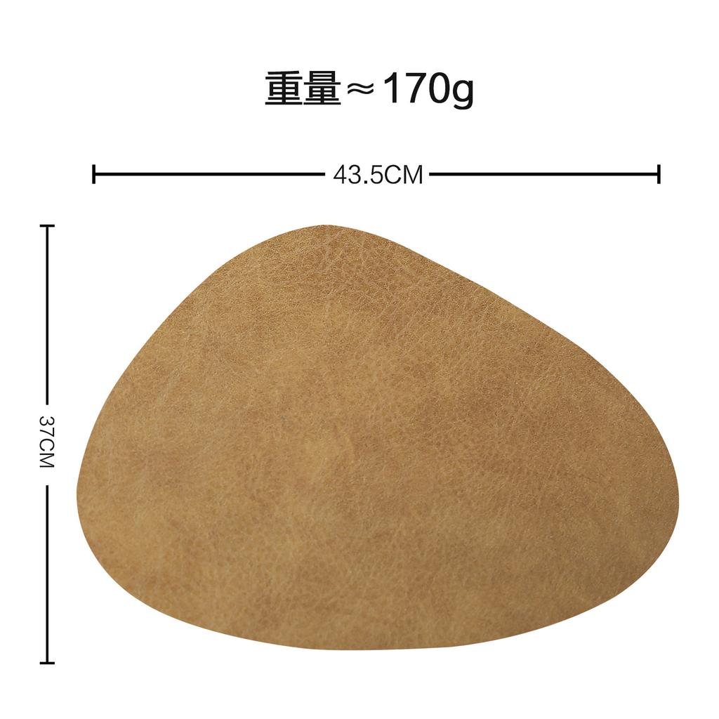 Special-shaped leather placemat household heat insulation mat waterproof and oil-proof dining table mat Nordic anti-scalding western dining mat