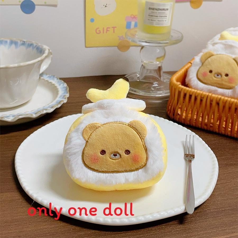 

Fruit Swiss Roll Plush Toy With Cute Bag Accessory For Kids And Teens BananaBear