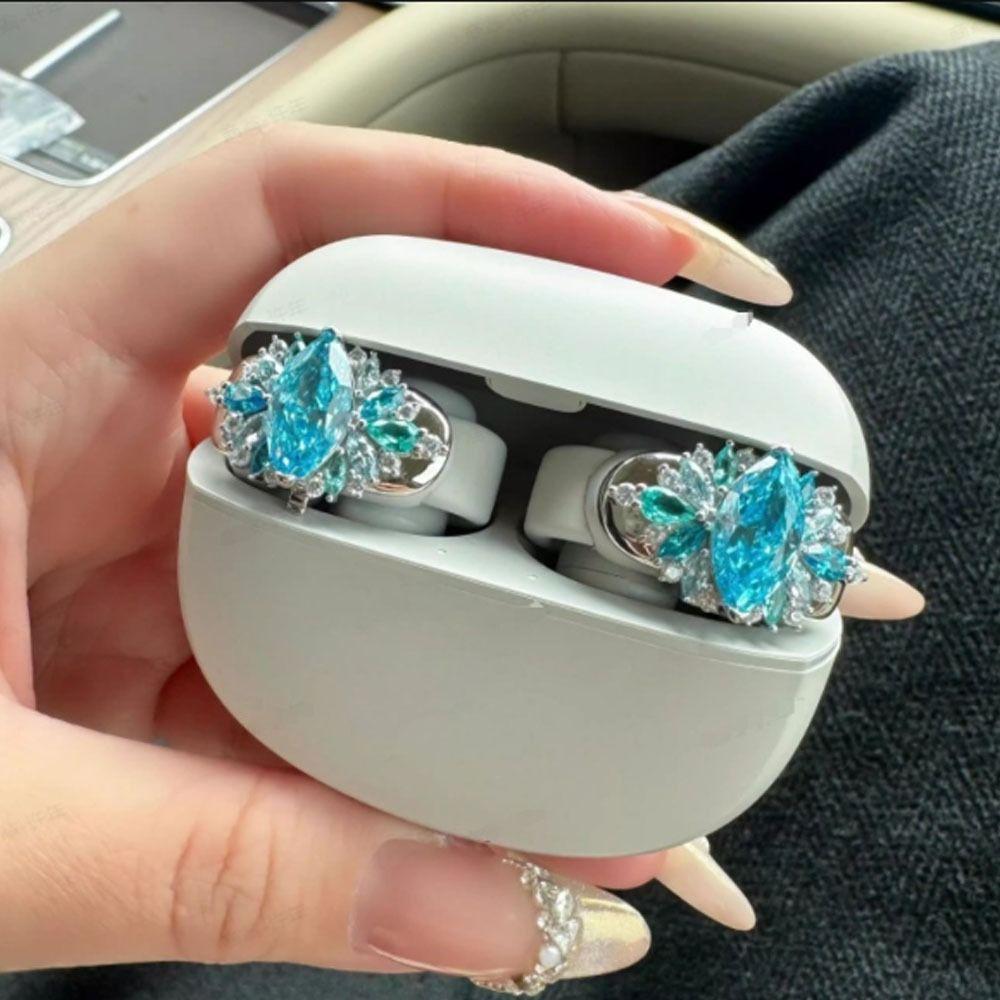 DIY Headphone Diameter Buckle Removeable Decorative Headphone Decoration Clip Easy To Install Zircon Earbud Accessories