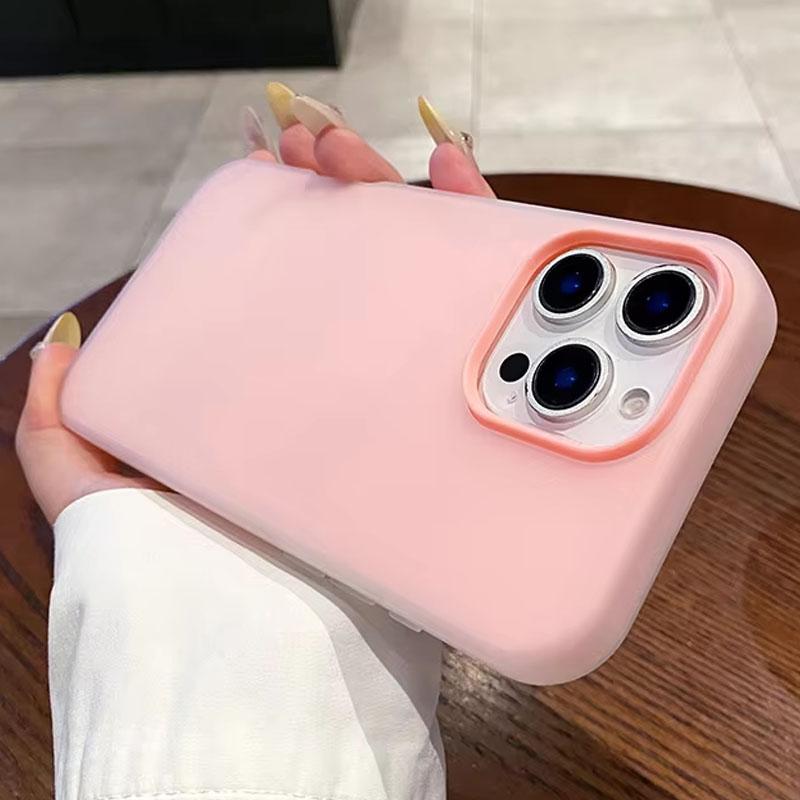 Luxury Soft Matte Candy Silicone Phone Case For iPhone 17 16 15 14 13 12 11 Pro Max 16 Plus Solid Shockproof Bumper Back Cover