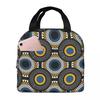 Sac à lunch isotherme Ankara Wax Hollandais Motif Africain pour Femmes Enfants Boîtes Alimentaires Portables Boîte à lunch thermique Sac fourre-tout