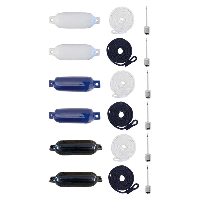 Inflatable Boat Fender PVC Bumper Marine Dock Shield Sun Protection for Sailing Yacht Deck 2 Pcs