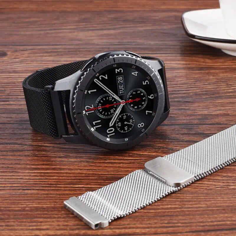 Stainless Steel Milanese Strap Return Magnetic Bracelet 18mm/20mm/22mm Replacement Strap Suitable for Smartwatches
