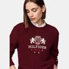 Tommy Hilfiger Simple Pullover Round Neck Casual Long Sleeve Knit Sweater Women sweater WW0WW43135-VLP