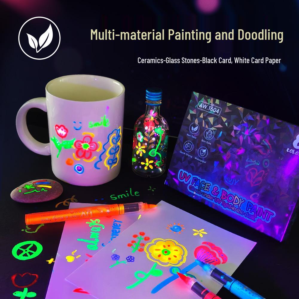 Glow-in-the-Dark UV Light Art Pen: Luminous Graffiti & Fabric Highlighter