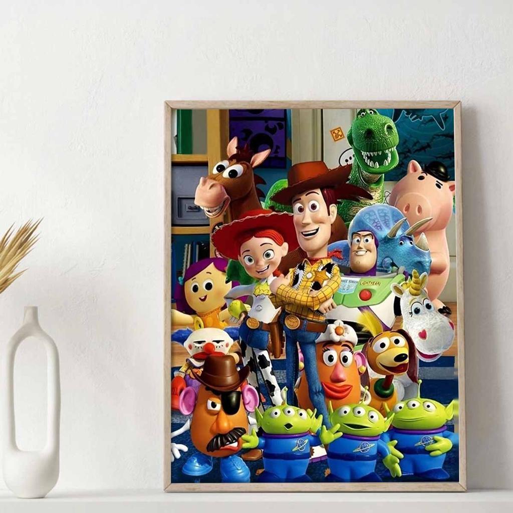Full Round Diamond Painting Group Photo of Toys Art Rhinestone Picture Mosaic DIY 5D Cross Stitch Embroidery Home Decoration