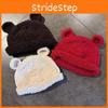 Solid Color Knitting Little Bear Ears Knit Wool Hats Women Fall Wear Winter