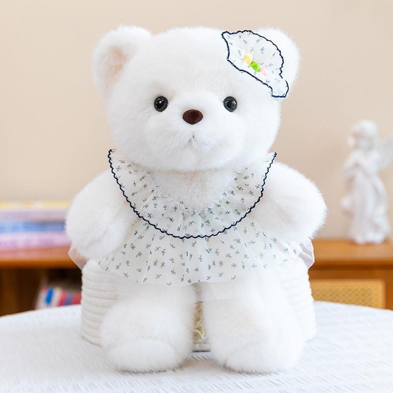 Wedding Teddy Bear Plush Toy With Pp Cotton Filling For Kids And Girls Gift