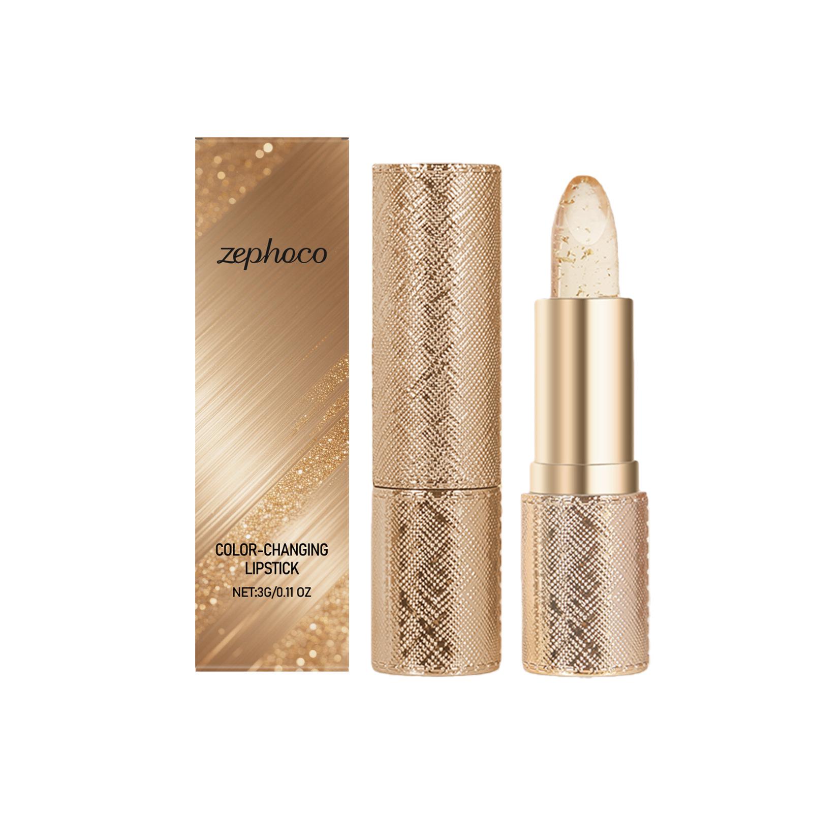 Увлажняющая помада Zephoco, меняющая цвет - Шелковистая текстура для естественного блеска и увлажнения