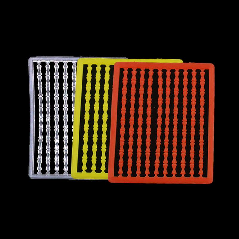 Bimoo 2pcs = 200 Stops Semi-Soft Carp Fishing Boilie Stops Clear Black Red Brown Yellow Color Hair Rig Bait Accessory