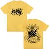 Anime Jojo Bizarre Adventure Guīdo Mista T-Shirts Unisex Damen Freizeit Baumwolle Y2K Kurzarm Oversized T-Shirts Harajuku Streetwear
