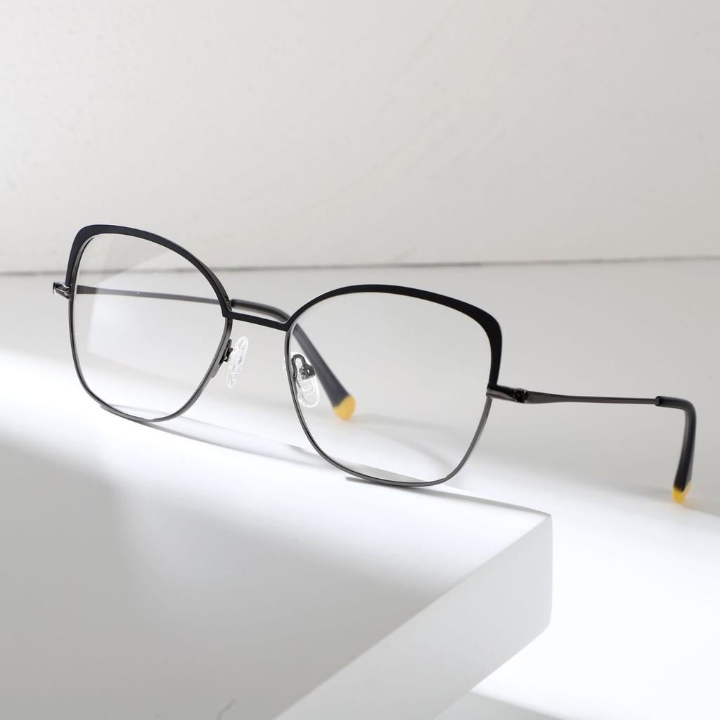 Ochelari metalici, ramă de ochelari de miopie avansată versatilă, ramă de ochelari pentru bărbați