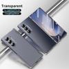 Fashion Fold Edition Hinge Shockproof Phone Case For Samsung Galaxy Z Fold 7 6 5 4 3 5G With Front Screen Protector Glass Cover