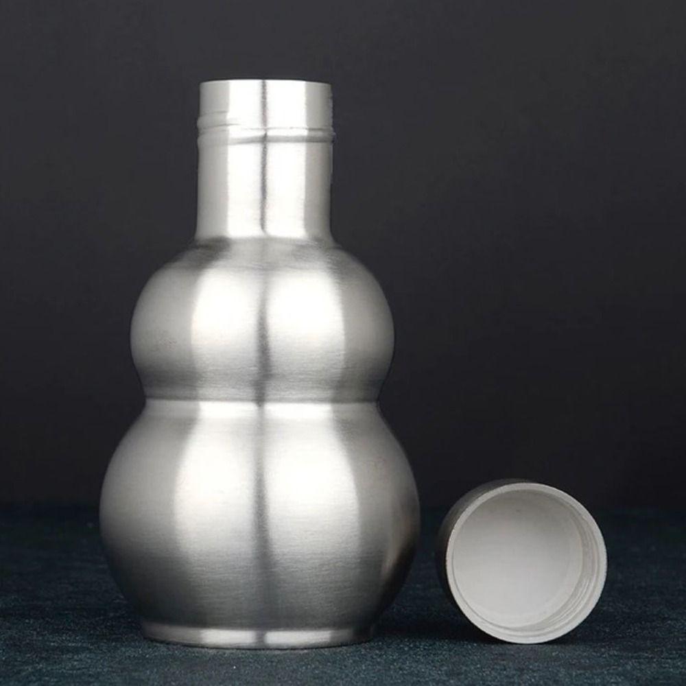 Velkokapacitní nerezová placatka ve tvaru tykve s pouzdrem na láhev, láhev na vodu, nádoba na alkohol, dárek