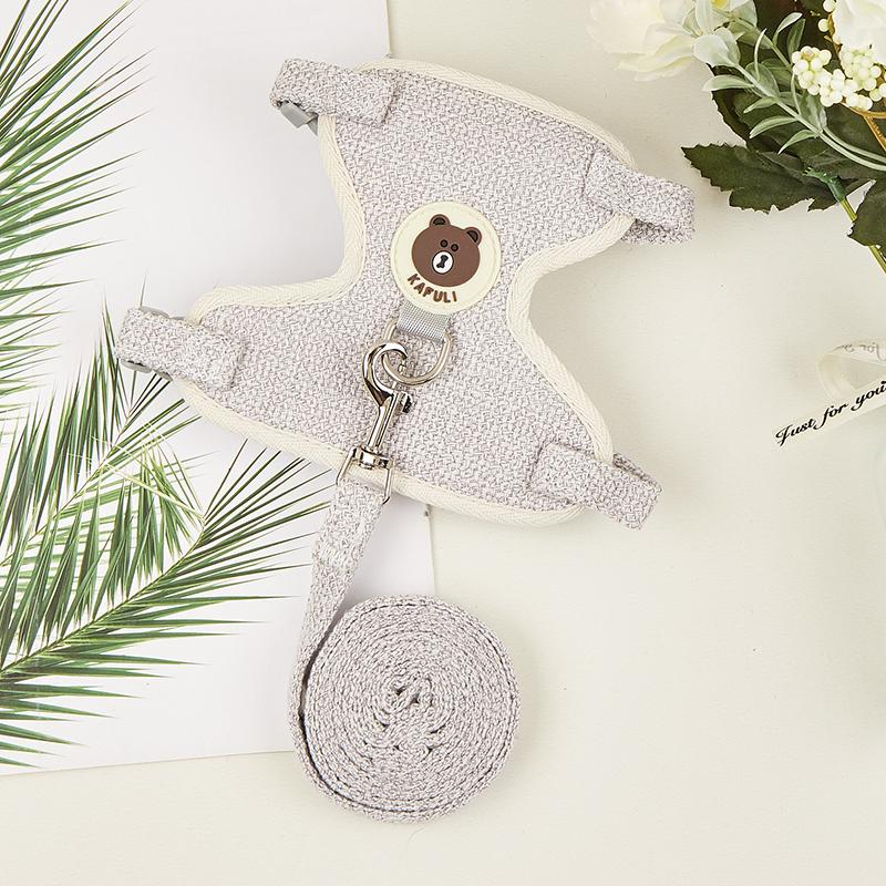 Newest Cute Rabbit Harness and Leash Set Bunny Pet Accessories Vest Harnesses Rabbit Leashes for Outdoor Walking Pets Supplies