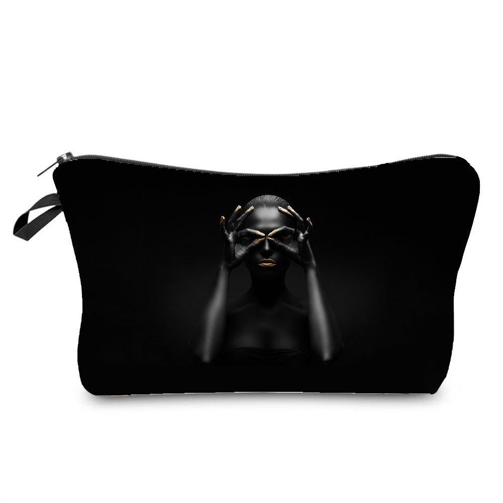 Women Character Print Cosmetic Bag Toiletries Organize Travel Storage Case 6692